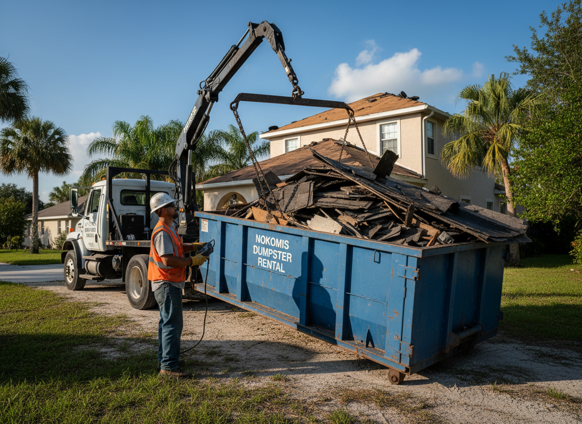 Roofing Dumpster Rental in Nokomis, FL